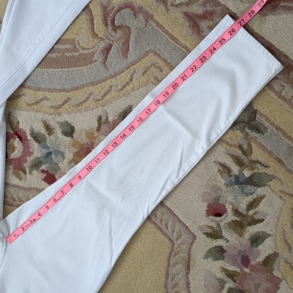 Coldwater Creek Knit Denim Jeans White P6 - Picture 5 of 11